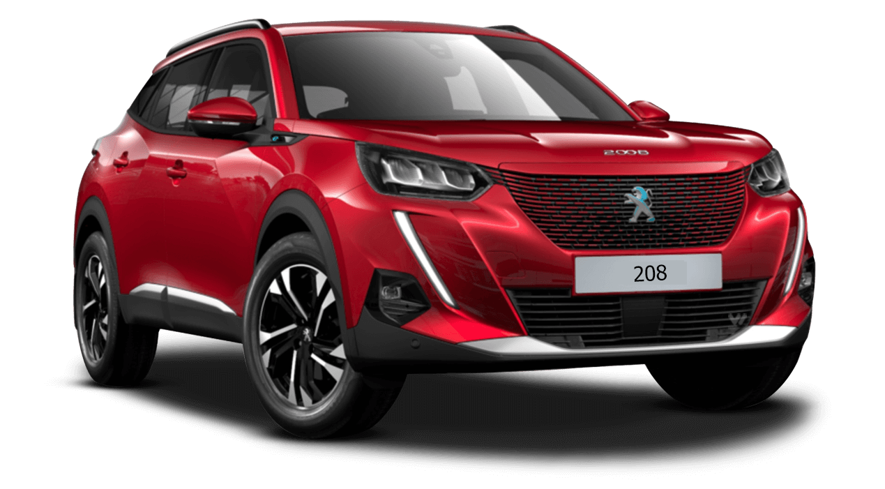 Peugeot E208 Electric - Red automatic driving school car